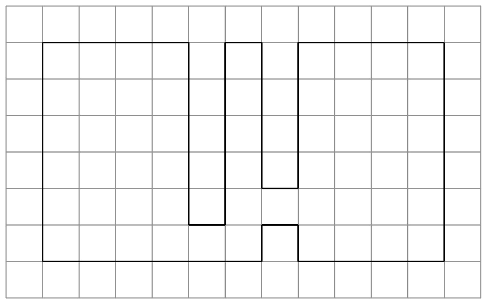 A rectangular grid shows bolded gridlines denoting the same map as the image above
